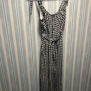 J CREW gingham midi dress (size 14 T = tall)